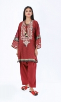 Front & Back Lawn Print Embroidered 2.5m Sleeve Lawn Printed 0.5m Shalwar 2.5m
