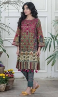 Embroidered Digital Lawn Shirt 3.0M Embroidered Lawn Shalwar 2.5M
