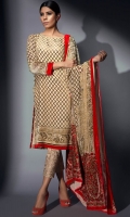 Palachi Velvet Shirt 3m Embroidered Satin Shalwar 2.5m Palachi Velvet Dupatta 2.5m