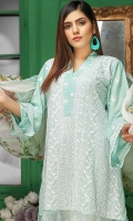 Embroidered Swiss Lawn Shirt Chiffon Printed Dupatta Dyed Trouser