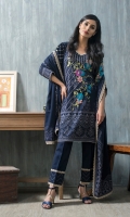 Shirt: Front: Embroidered/Printed	1.25 Meters Shirt: Back: Printed 1.25 Meters Dupatta: Printed	2.5 Meters Sleeves: Embroidered/Printed	1 Pair Trouser: Dyed	2.5 Meters  Weight: 1.3 kg