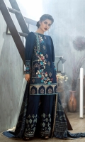 Shirt: Front: Embroidered/Dyed	1.25 Meters Shirt: Back: Dyed	1.25 Meters Dupatta: Printed	2.5 Meters Sleeves: Embroidered/Dyed	1 Pair	 Trouser: Embroidered/Dyed 2.5 Meters Weight: 1.3 kg