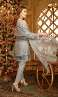 Shirt: - Luxury and Fancy Embroidered Pure Chiffon Dupatta / Shawl: - Fancy Embroidered Pure Chiffon Dupatta Trouser : - Dyed
