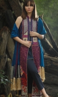 Shawl : Jacquard	2.5 Meters Shirt Front :	Dyed-Embroidered	1.25 meters Shirt Back :	Dyed	1.25 meters Sleeves :	Dyed-Embroidered	1 Pair Trouser: Dyed	2.5 Meters