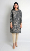 STRAIGHT EMBROIDERED SHIRT BOAT NECK STRAIGHT SLEEVES STRAIGHT HEIM WITH ZARI LACE