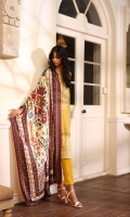 Fabric: FANCY WINTER  DUPATTA: WOVEN PRINTED 2.5 METERS SHIRT FRONT: PRINTED EMB 1.25 METERS SHIRT BACK: PRINTED 1.25 METERS SLEEVES: PRINTED 01-PAIR TROUSER: DYED 2.5 METERS
