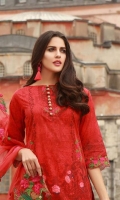 Shirt: Digital Printed Lawn  Dupatta: Embroidered Chiffon Sleeves: Digital Printed lawn Trouser: Dyed Embroidery 1. Embroidered Daman For Shirt 2. Embroidered Dupatta  3. Embroidered Pallu for Dupatta