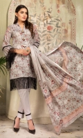 Digital Print Embroidered Lawn Digital Lawn Dupatta Plain Trouser