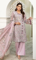 Digital Print Embroidered Lawn Digital Lawn Dupatta Plain Trouser