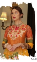 3 piece karandi fornt Embroided bamber chiffon Embroided dupatta