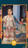 2Piece  Printed shirt 3.15m Printed chiffon dupatta 2.5m Embroidered neckline patti 1m
