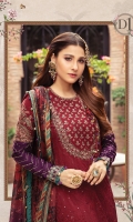 Embroidered Cotton Satin Front Plain Cotton Satin Back Embroidered Cotton Satin Sleeves Embroidered Cotton Satin Sleeve Patches Embroidered Cotton Satin Neckline Embroidered Organza Ghera Patch Printed Tissue Silk Dupatta Embroidered Dupatta Patti Plain Cotton Satin Trouser Embroidered Cotton Satin Trouser Lace