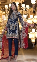CHIFFON EMBROIDERED FRONT, BACK , SLEEVES, DUPATTA EMBROIDERED FRONT BACK DAMAN PATCH, GRIP, TROUSER ACCESSORIES