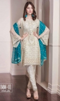 Chiffon Embroidered Front, Back, Sleeves. Daman Patti, Trouser Patti & Patch. Chiffon Embroidered Dupatta, Grip Trouser.