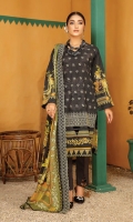 Mashal Digital Slub Khadar Khader Slub Embroidered Shawl Plain Trouser