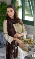 3 Piece Embroidered Lawn Suit Shirt : Printed Lawn Dupatta : Embroidered and printed Chiffon Trouser : Dyed EMBROIDERY: Embroidered Daman on Shirt Embroidered Border for Sleeves Embroidered Pallu for Dupatta