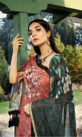 Digital Printed Swiss Shirt With Embroidered Dupatta Digital Chiffon Trouser Cotton Dyed