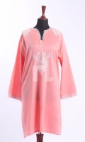 Pink Embroidered Formal Stitched Lawn Shirt - 1Pc