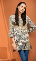 Embroidered Stitched Lawn Shirt- 1PC