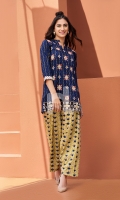 Embroidered Stitched Lawn Shirt and Shalwar- 2PC