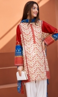 Printed Stitched Lawn Shirt and Dupatta- 2PC