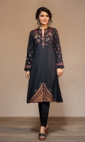 Digital Printed Embroidered Stitched Lawn Frock - 1PC