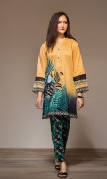 Digital Printed Stitched Lawn Shirt & Printed Trouser - 2PC