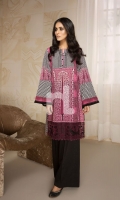 Pink Printed Stitched Lawn Shirt (1PC)