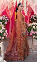 EMBROIDERED CHIFFON FRONT WITH HAND EMBELLISHMENT EMBROIDERED CHIFFON FRONT LEFT & RIGHT PANEL WITH HAND EMBELLISHMENT EMBROIDERED CHIFFON SLEEVES EMBROIDERED CHIFFON BACK EMBROIDERED ORGANZA NECKLINE EMBROIDERED ORGANZA SLEEVES EMBROIDERED ORGANZA SLEEVES & DUPATTA PATTI EMBROIDERED ORGANZA FRONT & BACK HEM BORDER EMBROIDERED RAW SILK DUPATTA PALLU EMBROIDERED ORGANZA DUPATTA CENTER 1 SIDE EMBROIDERED ORGANZA DUPATTA CENTER 2 SIDE EMBROIDERED ORGANZA FRONT PATTI EMBROIDERED RAW SILK FRONT & BACK HEM BORDER EMBROIDERED RAW SILK DUPATTA PATTI 2 SIDE PRINTED RAW SILK TROUSER RAW SILK DYED INNER