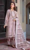 Embroidered Pret Organza Suit