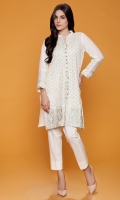 Ban Collar Fully Tilla Embroidered Kurta With Tilla Embroidered Neck Line Buttons