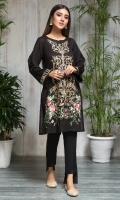 STITCHED LAWN SHIRT ROUND NECK WITH SLIT EMBROIDERED FRONT EMBROIDERED SLEEVES WITH FRILLS PLAIN BACK