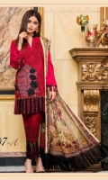 Embroidered Front Printed Back Printed Sleeves Digital Chiffon Dupatta Printed Trouser Embroidered Patch for Front