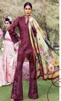 Embroidered Front Digital Printed Back Digital Printed Sleeves Digital Printed Egyptian Lawn Dupatta Printed Trousers Embroidered Patches for Trousers 