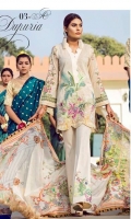 Embroidered Front Digital Printed Back Digital Printed Sleeves Digital Printed Egyptian Lawn Dupatta Dyed Trousers Embroidered Sleeves’ Lace Embroidered Patches for Trousers