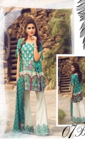 Embroidered Front Printed Back Printed Sleeves Chiffon Dupatta Printed Trouser Embroidered lace for trouser
