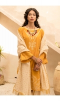 Embroidered Shirt Front with Mirror Work  Embroidered Sleeves  Dyed Shirt Back  Jacquard Dupatta