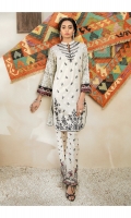 Embroidered Jacquard Shirt Front  Printed Shirt Back & Sleeves  Embroidered Trouser