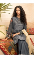 Embroidered & Sequined Jacquard Shirt Front  Digital Printed Shirt Back & Sleeves  Jacquard Dupatta