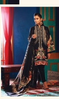Embroidered Khaddar Front Printed Khaddar back & sleeves 100% Pure Wool Shawl Dyed Khaddar Trouser