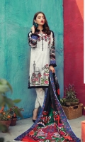 Printed Shirt  (100% Pima Cotton) Dyed Cambric Trouser 100% Pure Voil Dupatta (Superior American Cotton)  Embroidered on Shirt