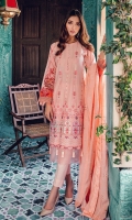 ChataPati Embroidered Shirt Front Panel Embroidered Side Panels Digital Printed Back and Sleeves Embroidered Chanderi Dupatta Dyed Cambric Trouser