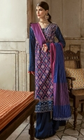 Sequenced Embroidered Front Schiffli Embroidered Sleeve Dyed Bank Dyed Trouser Jacquard Shawl  Schiffli Embroidered Lace