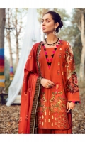 Embroidered Khaddar Shirt Front  Digital Printed Khaddar Shirt Back & Sleeves  Dyed Khaddar Trouser  Digital Printed Viscose Shawl