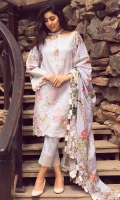 Digital Printed Shirt with Embroidered Front 3.25 Yards Printed Lawn Dupatta 2.73 Yards Dyed Trouser 2.65 Yards