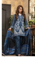 3 Meters Printed Lawn Shirt  2.5 Meters Lawn Dupatta  2.5 Meters Trouser