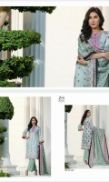 3 Meters Printed Lawn Shirt  2.5 Meters Lawn Dupatta  2.5 Meters Trouser