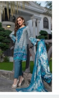 3 Meters Printed Lawn Shirt  2.5 Meters Lawn Dupatta  2.5 Meters Trouser