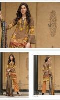 3 Meters Printed Lawn Shirt  2.5 Meters Lawn Dupatta  2.5 Meters Trouser