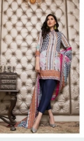 3 Meters Printed Lawn Shirt  2.5 Meters Lawn Dupatta  2.5 Meters Trouser